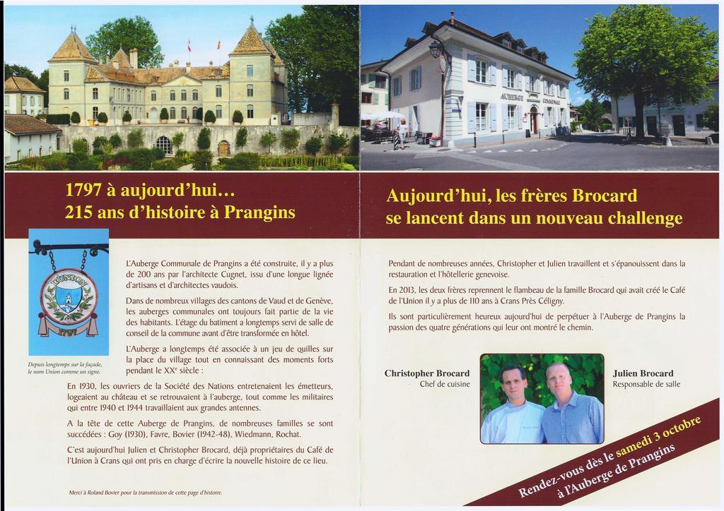 Auberge De Prangins Εξωτερικό φωτογραφία